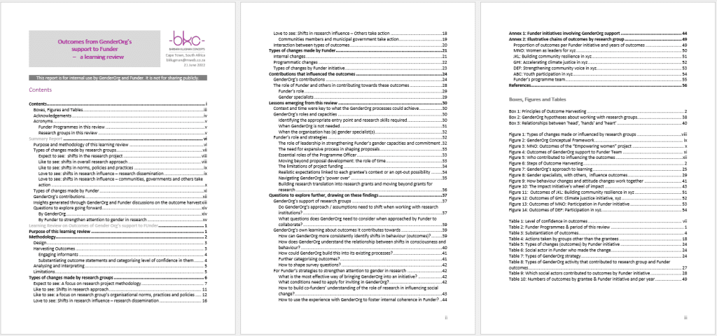 GIF showing the before-after transformation of Barbara Klugman's Table of Contents page.