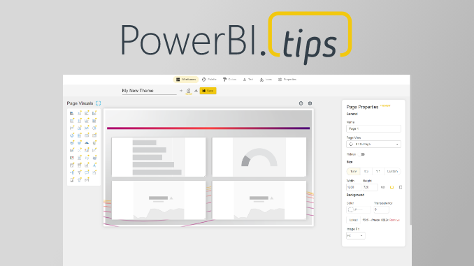 "WireFrames" in PowerBI.Tips Theme Generator -